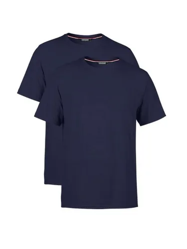 COMEOR T-Shirt Herren Basic T-Shirts Baumwolle (Packung, 2-tlg) mit gerader Ärmel Abschluss