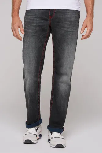 Comfort-fit-Jeans CAMP DAVID Gr. 30, Länge 30, grau (anthra used jogg) Herren Jeans Comfort Fit