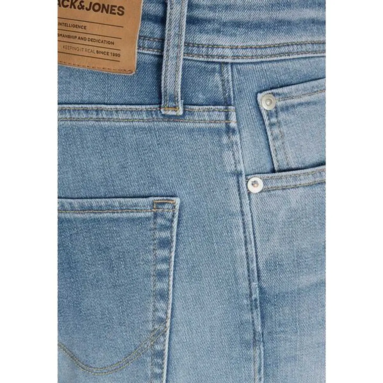 Comfort-fit-Jeans JACK & JONES "MIKE ORIGINAL" Gr. 32, Länge 34, blau (blue) Herren Jeans Comfort Fit