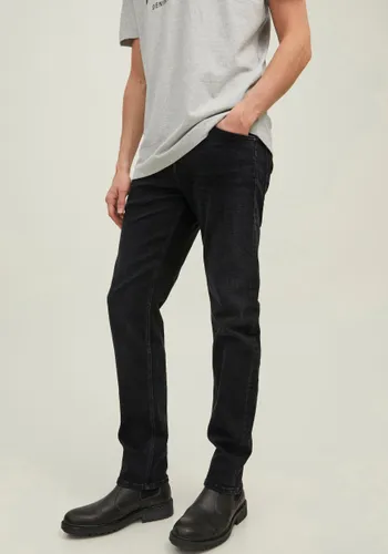 Comfort-fit-Jeans JACK & JONES "MIKE ORIGINAL" Gr. 34, Länge 36, schwarz (black denim) Herren Jeans 5-Pocket-Jeans