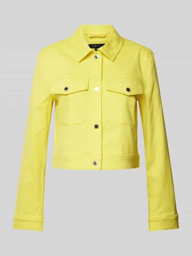 comma Jeansjacke mit Brusttaschen in Gelb
