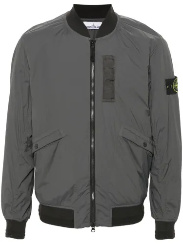 Compass-badge bomber jacket