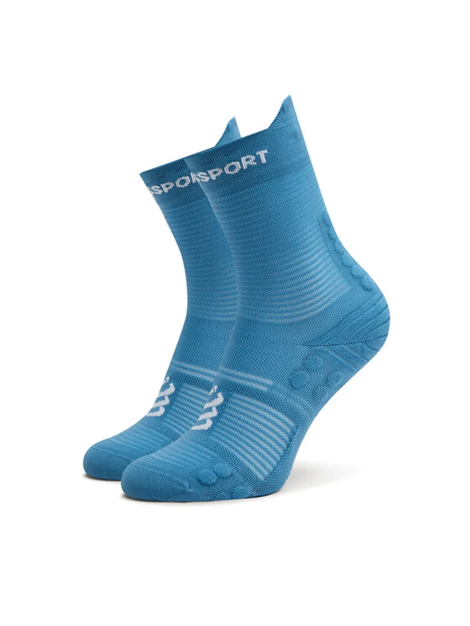 Compressport Hohe Unisex-Socken Pro Racing V4.0 Run High XU00046B Blau