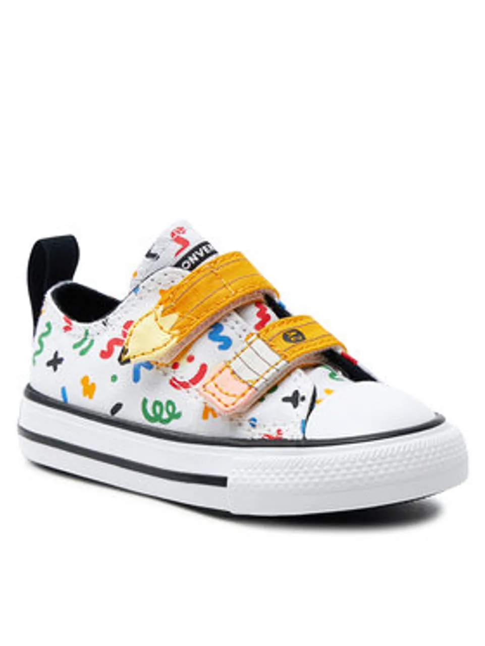 Converse Sneakers aus Stoff Chuck Taylor All Star Easy-On Doodles A07219C Weiß