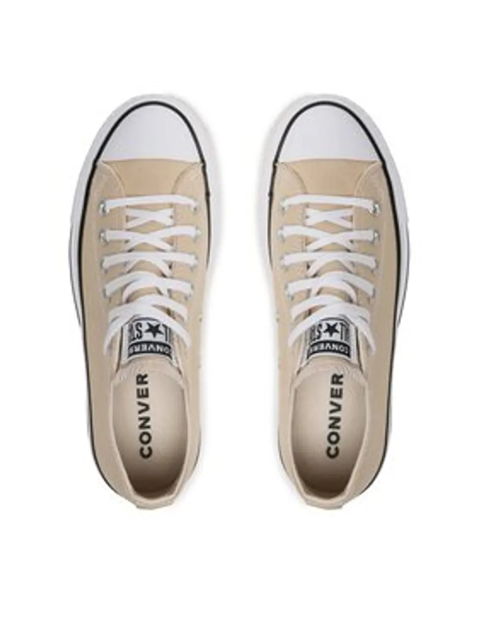 Converse Sneakers aus Stoff Chuck Taylor All Star Lift A03542C Beige