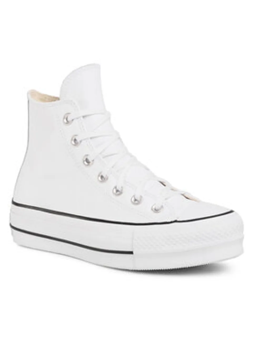 Converse Sneakers aus Stoff Ctas Lift Clean Hi 561676C Weiß