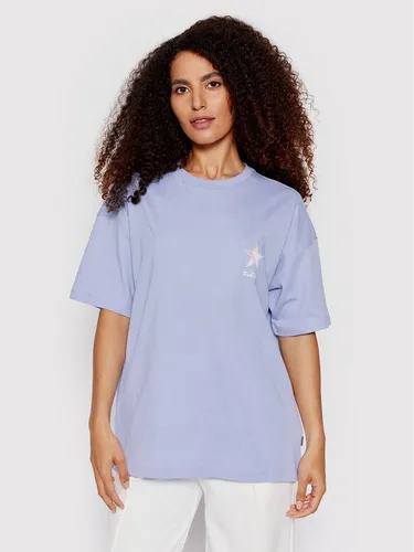 Converse T-Shirt 10023207-A02 Violett Loose Fit