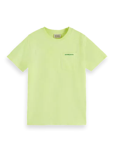 Cotton In Conversion short-sleeved Garment-dyed T-shirt - Größe 8 - Multicolor - Junge - T-Shirt - Scotch & Soda