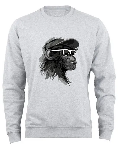 Cotton Prime® Sweatshirt Cool Monkey mit Brille mit weichem Innenfleece