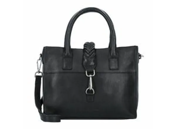 Cowboysbag Estevan Handtasche Leder 30 cm black
