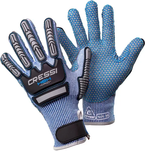 Cressi Hex Grip Gloves - Schnitt und Abriebfeste Handschuhe