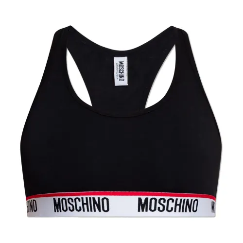 Crop-Top mit Logo Moschino
