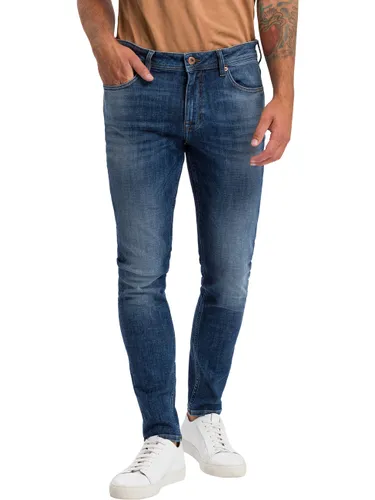 Cross Jeans Herren Jeans Scott - Skinny Fit - Blau - Mid Blue