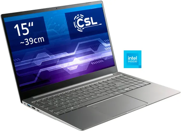 CSL Notebook "R'Evolve C15 v3" Notebooks Gr. 2000 GB SSD, silberfarben (silber) 15" Notebook