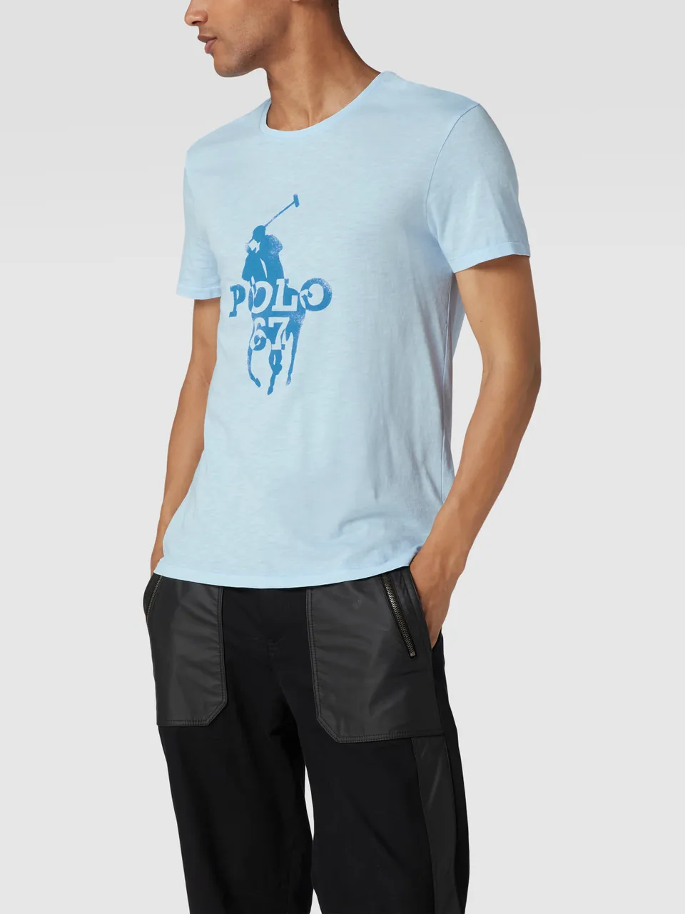 Ralph Lauren Custom Slim Fit T-Shirt mit Label-Print 710872329 - Preise  vergleichen