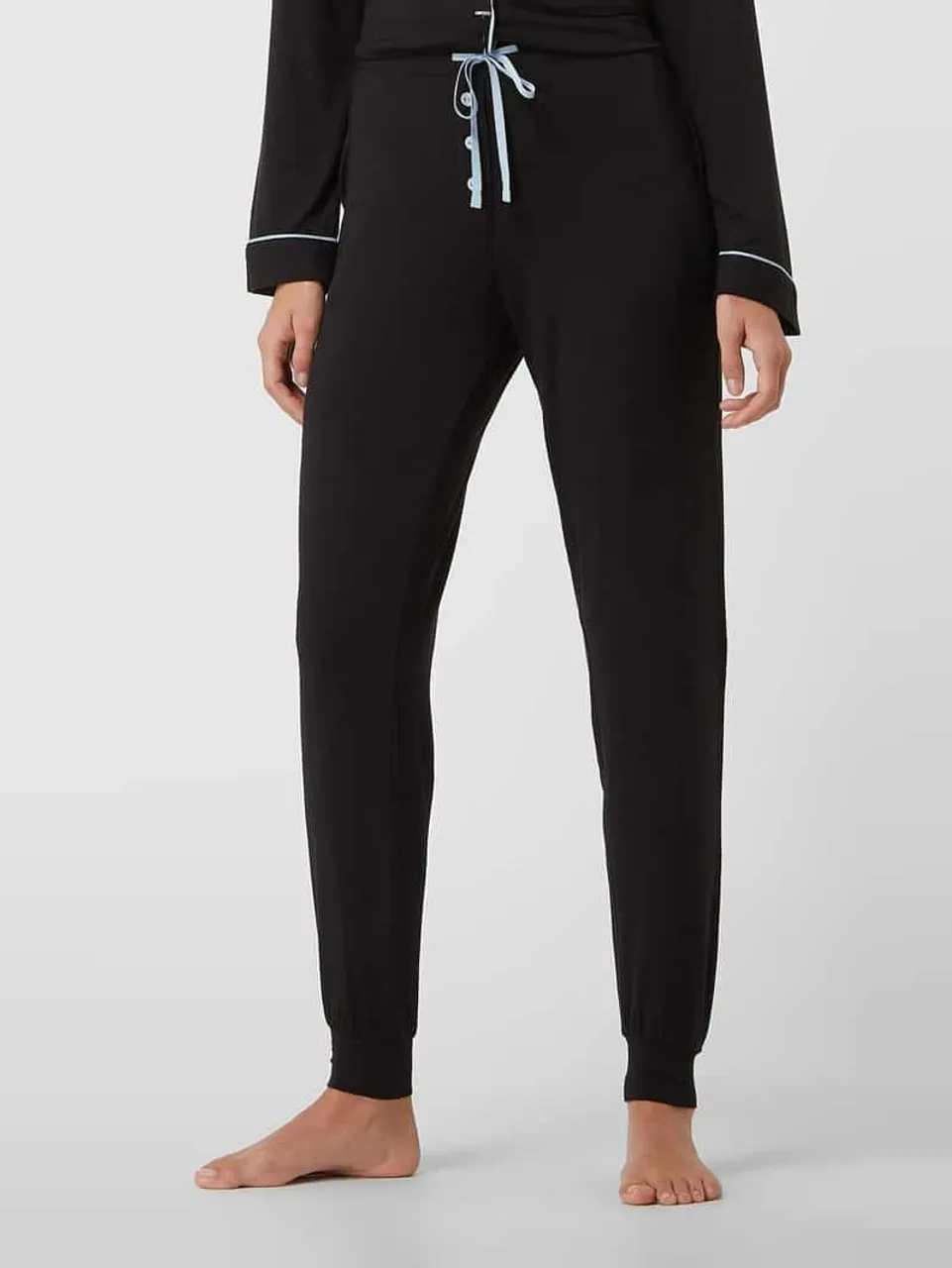 Cyberjammies Pyjama-Oberteil aus Modal-Elasthan-Mix Modell 'Beth' in Black
