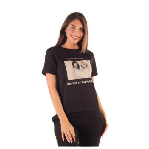 Damen Baumwoll T-Shirt Kendall + Kylie
