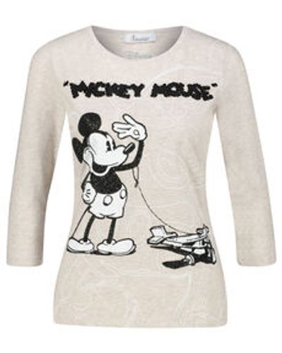 Damen Shirt MICKEY MOUSE WITH THE PLANE 3/4-Arm