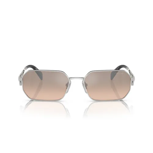 Damen-Sonnenbrille mit geometrischem Design und verspiegelten Gläsern Prada