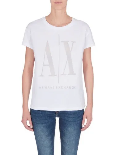 Damen T-Shirt ARMANI EXCHANGE AX Woman Apparel 8NYTHX-YJ8XZ-1000