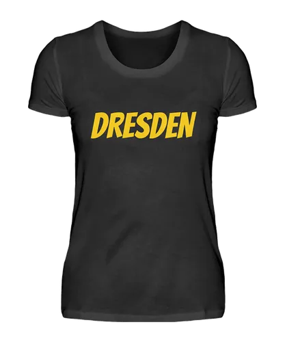 Damen T-Shirt Dresden Schwarz