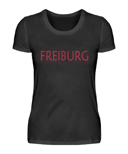 Damen T-Shirt Freiburg Schwarz
