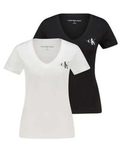 Damen T-Shirt MONOLOGO V-NECK TEE 2er-Pack