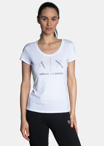 Damen T-Shirt Weiß Armani Exchange 8NYT83 YJ16Z 1000