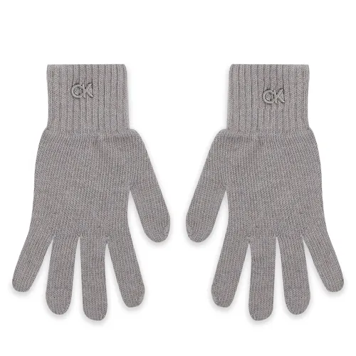 Damenhandschuhe Calvin Klein Re-Lock Knit Gloves K60K611164 Mid Grey Heather P4A