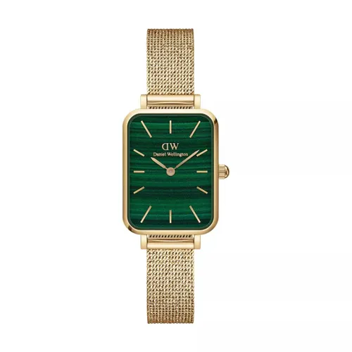 Daniel Wellington Uhr - Dw Quadro 20X26 Pressed Evergold G Green - Gr. unisize - in Gold - für Damen