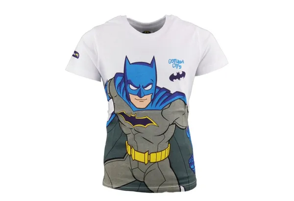DC Comics Print-Shirt Batman Classic Kinder Jungen T-Shirt Gr. 104 bis 134, 100% Baumwolle
