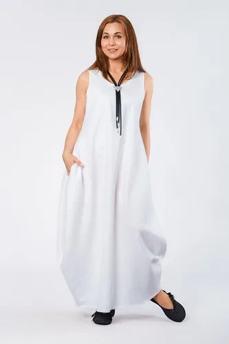 déjà vu Fashion Sommerkleid Pinterest Kleid in Tulpenform aus Leinen (1-tlg)