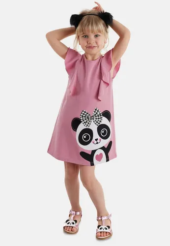Denokids A-Linien-Kleid Panda Frilled mit großer Panda-Applikation