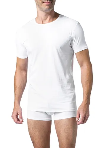DEREK ROSE Herren T-Shirt weiß Cotton unifarben