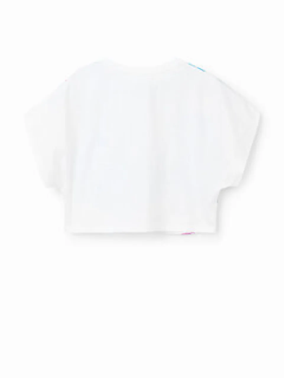 Desigual T-Shirt 23SGTK04 Weiß Straight Fit