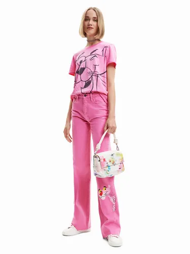 Desigual T-Shirt PINK PANTHER 23SWTK81 Rosa Regular Fit