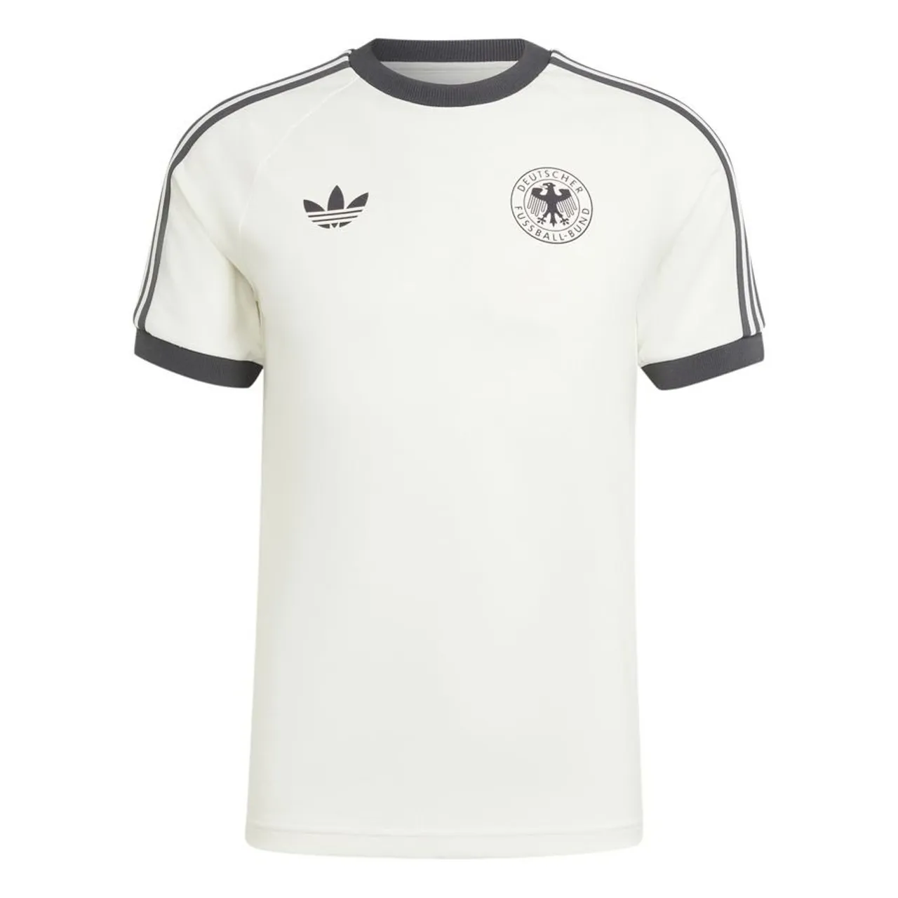 DFB Deutschland T-Shirt OG 3-Stripes - Weiß/Schwarz