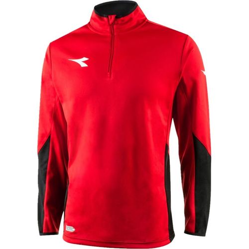 Diadora Trainingsshirt Equipo 1/2 Zip - Rot/Schwarz/Weiß
