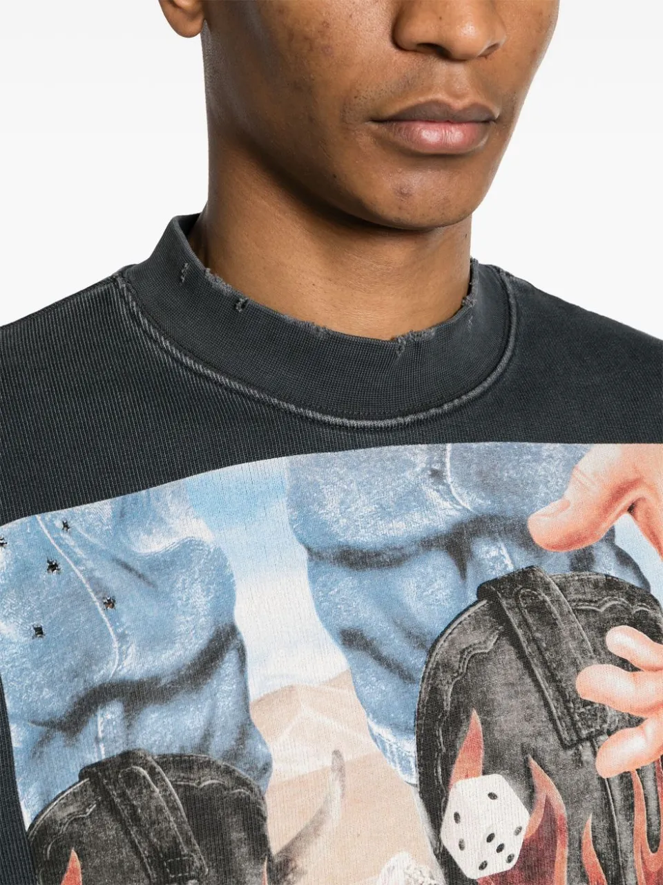 Dice Game Sweatshirt mit grafischem Print