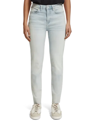 Die High Five Slim Tapered-Fit-Jeans mit hohem Bund - Größe 32/32 - Multicolor - Frau - Jeans - Scotch & Soda
