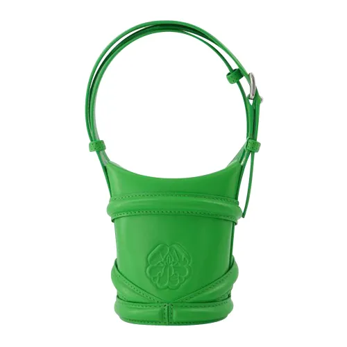Die Kurve Mini -Tasche in grünem Leder Alexander McQueen