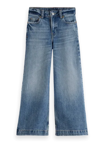 Die Wave-Jeans mit hohem Bund und superweitem Bein - Größe 9 - Multicolor - Mädchen - Jeans - Scotch & Soda