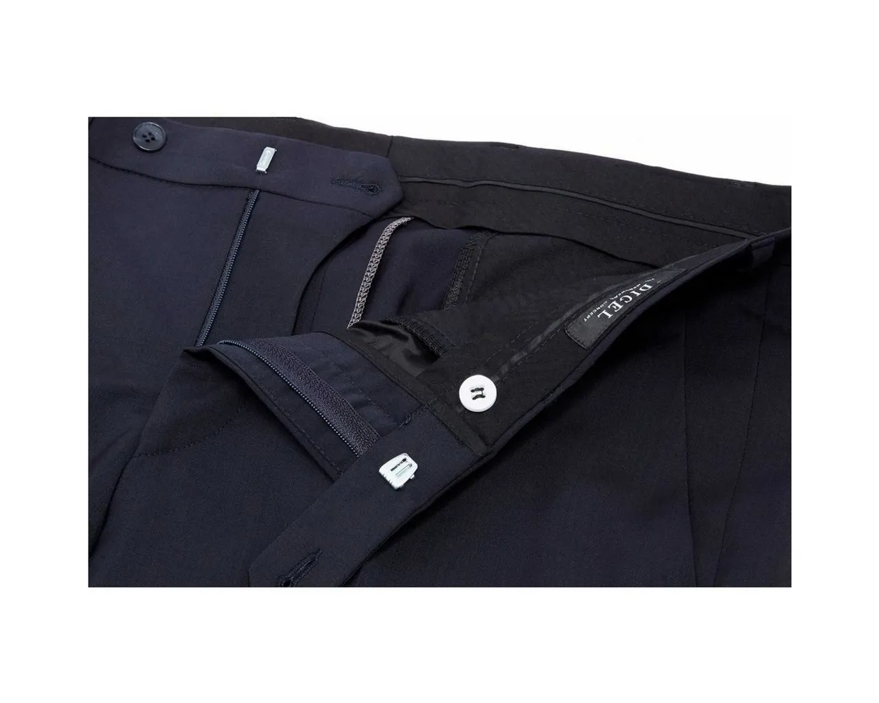 Digel Anzughose blau regular fit (1-tlg., keine Angabe)