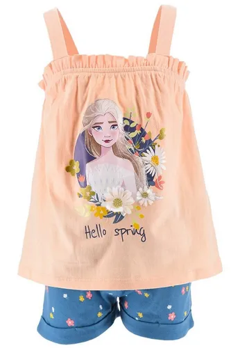 Disney Frozen T-Shirt & Shorts Bekleidungs-Set Eiskönigin Elsa (2-tlg)