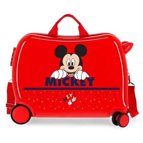 Disney Happy Mickey Kinder-Koffer Rot 50x38x20 cms