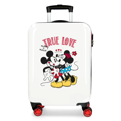 Disney Mickey True Love Kabinenkoffer Weiß 38x55x20 cms