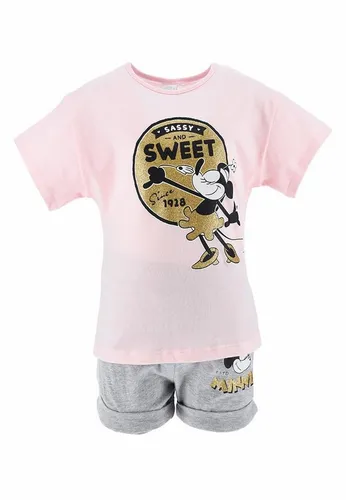 Disney Minnie Mouse T-Shirt & Shorts Bekleidungs-Set T-Shirt und Shorts Mini Maus Shorty