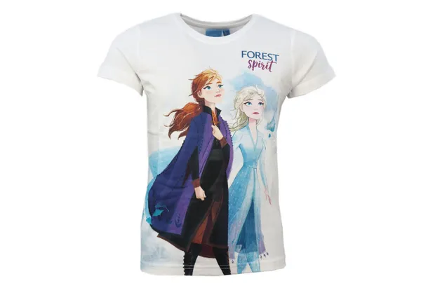 Disney Print-Shirt Disney Die Eiskönigin Elsa Anna Kinder Mädchen T-Shirt Gr. 104 bis 140