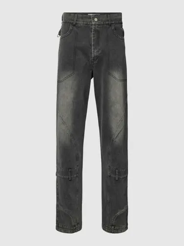 Divention Baggy Jeans mit Label-Detail Modell 'SVERIGE' in Black