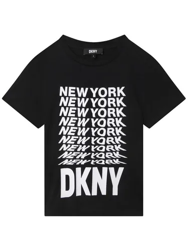 DKNY T-Shirt D35S76 S Schwarz Regular Fit